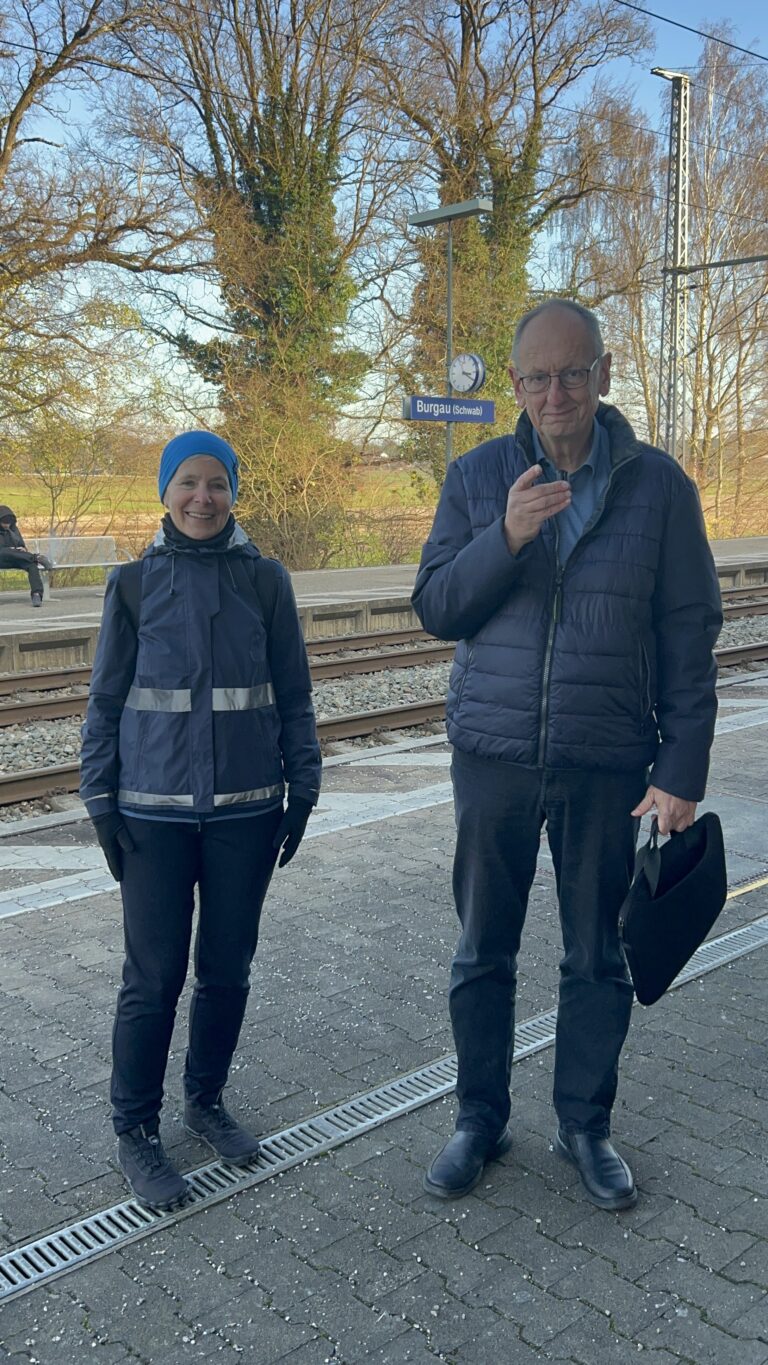 Besichtigung Bahnhof Burgau